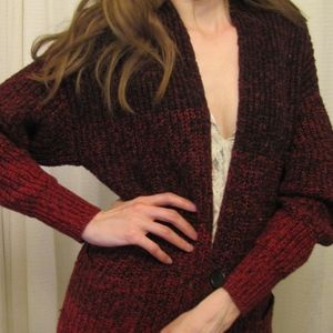 MODA International Burgundy Cardigan